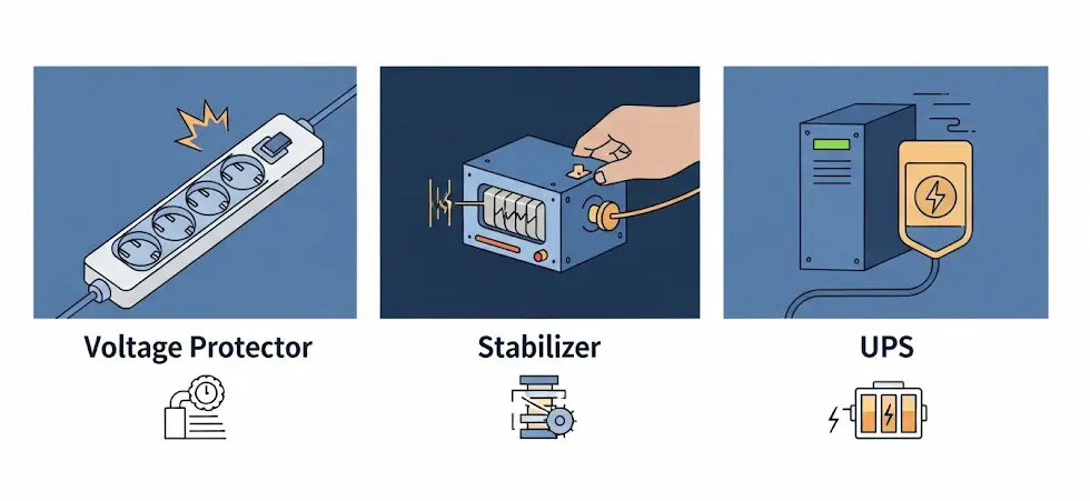 Voltage Protector vs. Stabilizer vs. UPS: Choosing Your Power ...